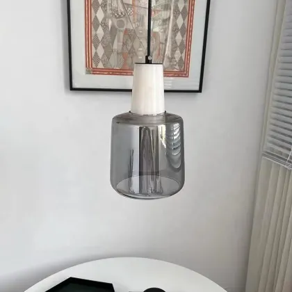 Modern Luxury LED Chandelier Designer Marble Glass Bedside Lamp