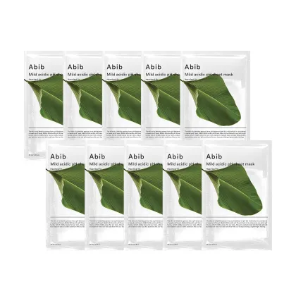 Abib Heartleaf Fit Mild Acidic pH Sheet Mask - 10 Sheets | Korean Facial Skincare Products