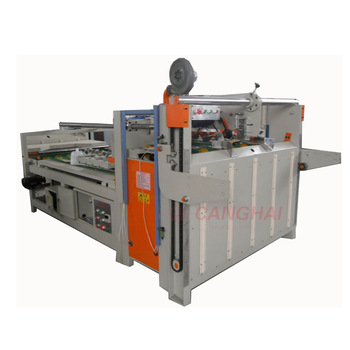 Manual paper box folder and gluer machine