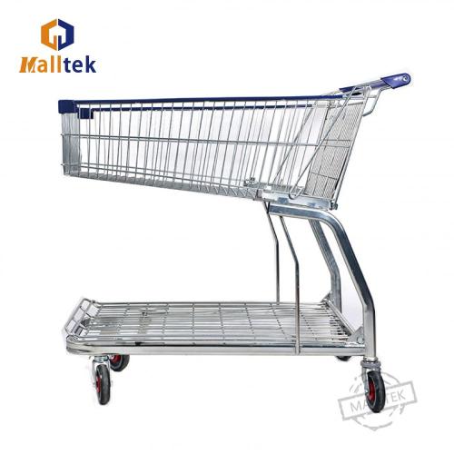 2 layer Metro Supermarket Shopping Trolley