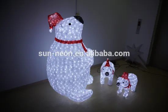 2016 big white bear motif lights