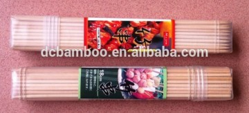 custmize size and natural BBQ wooden and bamboo skewer