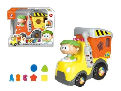 Kids DIY Toy Truck With Light and Music (H1215089