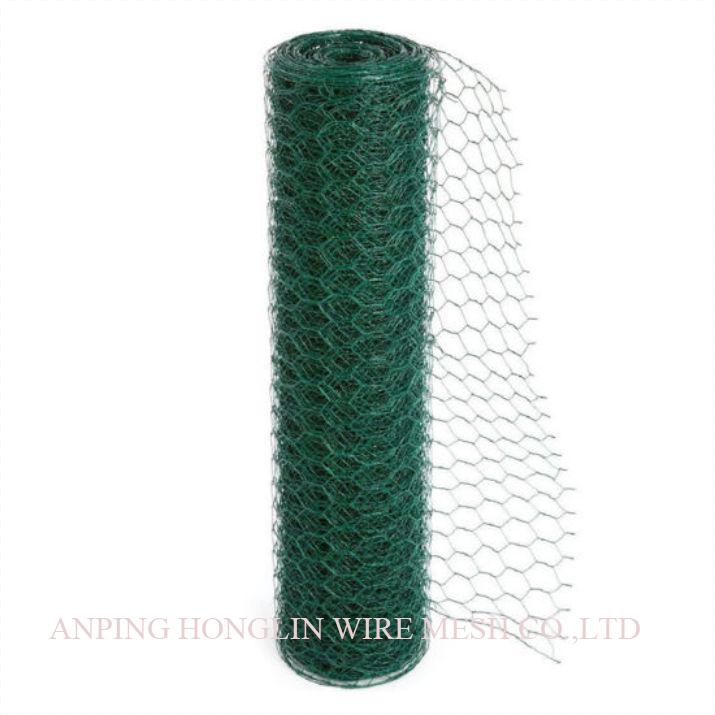 Netting de fil hexagonal revêtu de PVC