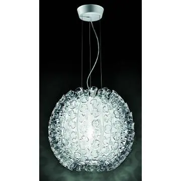 Clear glass hanging lamp