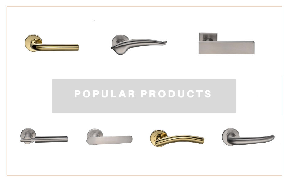 Stainless Steel Solid Door Lever Handles