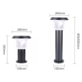 LEDER 4.5W SMD2835 Hitam Led Bollard Light