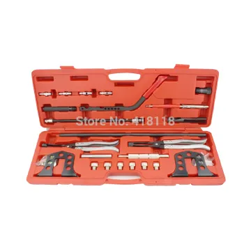 Cylinder Head Service Valve Spring Compressor Remover Tool Kit" could be shortened to:

"Valve Spring Compressor Tool Kit" 

However, if you want to keep as much of the original phrase as possible while making it more SEO-friendly, "Cylinder Head Service 