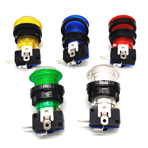 33mm Small Round Button With LED Light