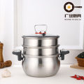 Прочная пароварка из нержавеющей стали с набором суповых кастрюль