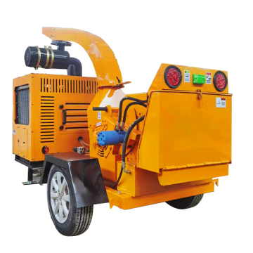 Diesel-Powered Wheeled Chain Plate Wood Chippers