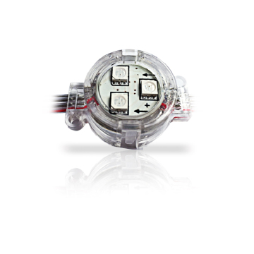 Programlanabilir SMD 5050 RGB Su Geçirmez Piksel LED LIME IŞIK IP67 1.5W 30mm 40mm 50mm DC 12V/24V