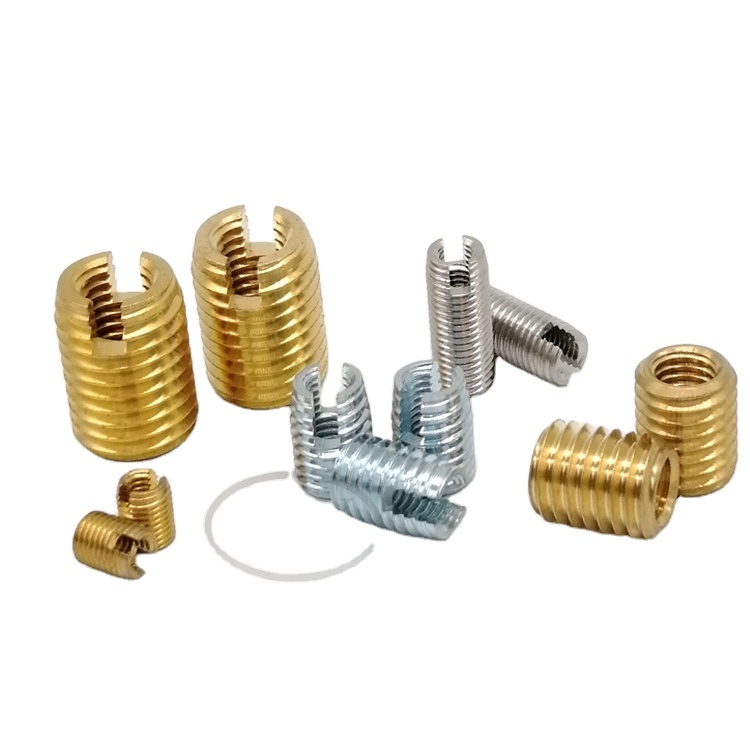 High Quality Steel Aluminum Self-Cutting Thread Insert Screw Fasteners M4 to M10 Self-Tapping Inserts 8mm Length Zinc Plated