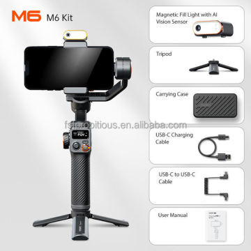 Hohem iSteady M6 Handheld Gimbal Stabilizer with Magnetic AI Vision and RGB Fill Light