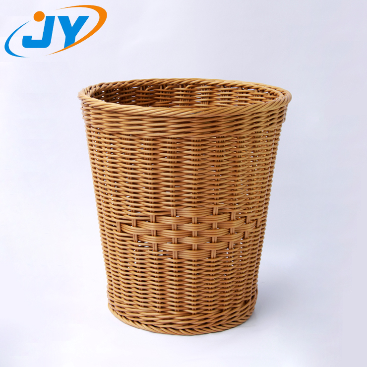 Handweave washable plastic laundry basket for hotel