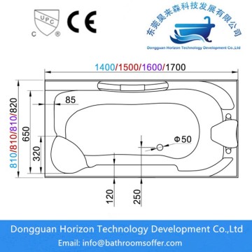 OEM acrylic whirlpool bathtub