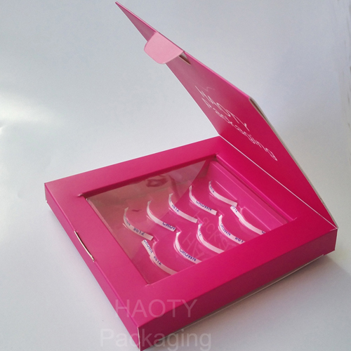 custom folding display boxes eye lash box