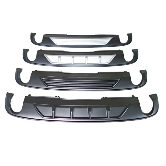 Sport B Style Gloss Black PP Car Bumper Rear Diffuser for Audi A4 2016-2019