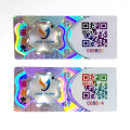 Waterproof QR code permanent void sticker