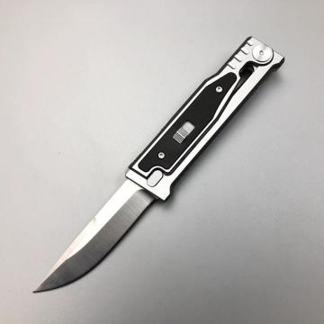 Compact D2 Steel Utility Knife - CNC wykonany uchwyt z uchwytem G10 do użytku na zewnątrz, EDC i zastosowanie taktyczne