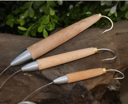 4 to 8 Inch Cedar Plug Fishing Lures for Tuna, Marlin, and Carnivorous Fish
