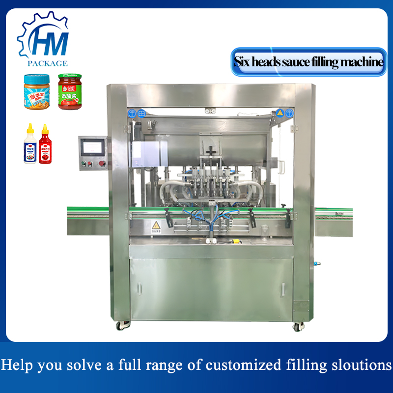 Tomato paste, honey thick sauce filling and bottling machine