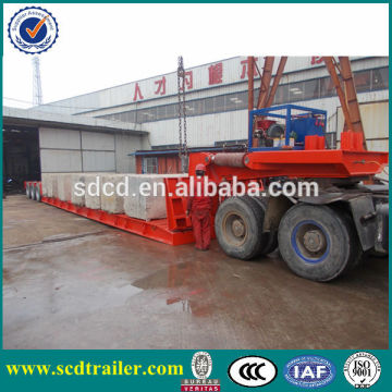 folding gooseneck 8 lines 16 axles 64 tyres heavy duty trailer
