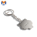 Porte-clés personnalisés en vrac en métal émaillé doux
