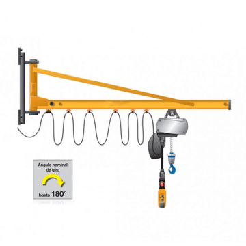 180 Degree Rotating Swing Wall Mounted Jib Crane