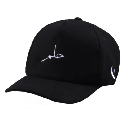 Blank 5 panel melton wool embroidered logo baseball cap