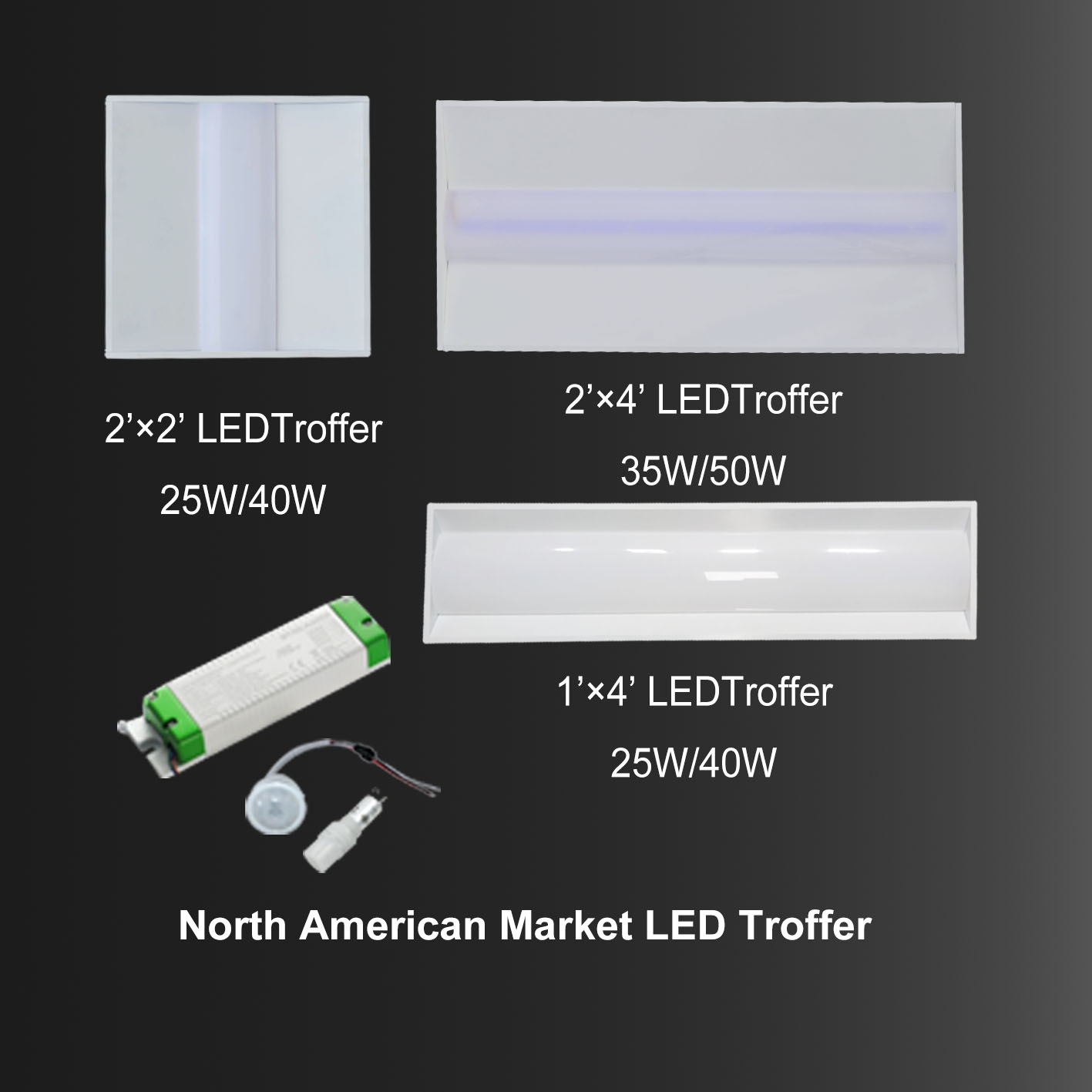 2x4 troffer light
