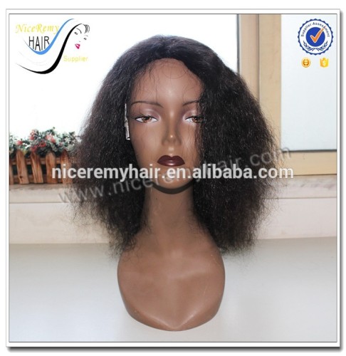 2016 popular natural kinky curly lace front wig for black women