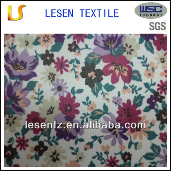 wholesale china flower printed chiffon fabric