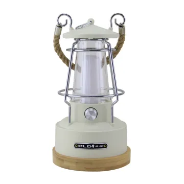 High Quality Rope Handle Garden Lantern Outdoor Waterproof Atmosphere Lamp Rechargeable 1860 Battery Camping Tent Light