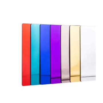 12x12 Mirrors in Gold, Silver, Blue, Green, Purple, and Orange: 2mm & 3mm Acrylic Sheets