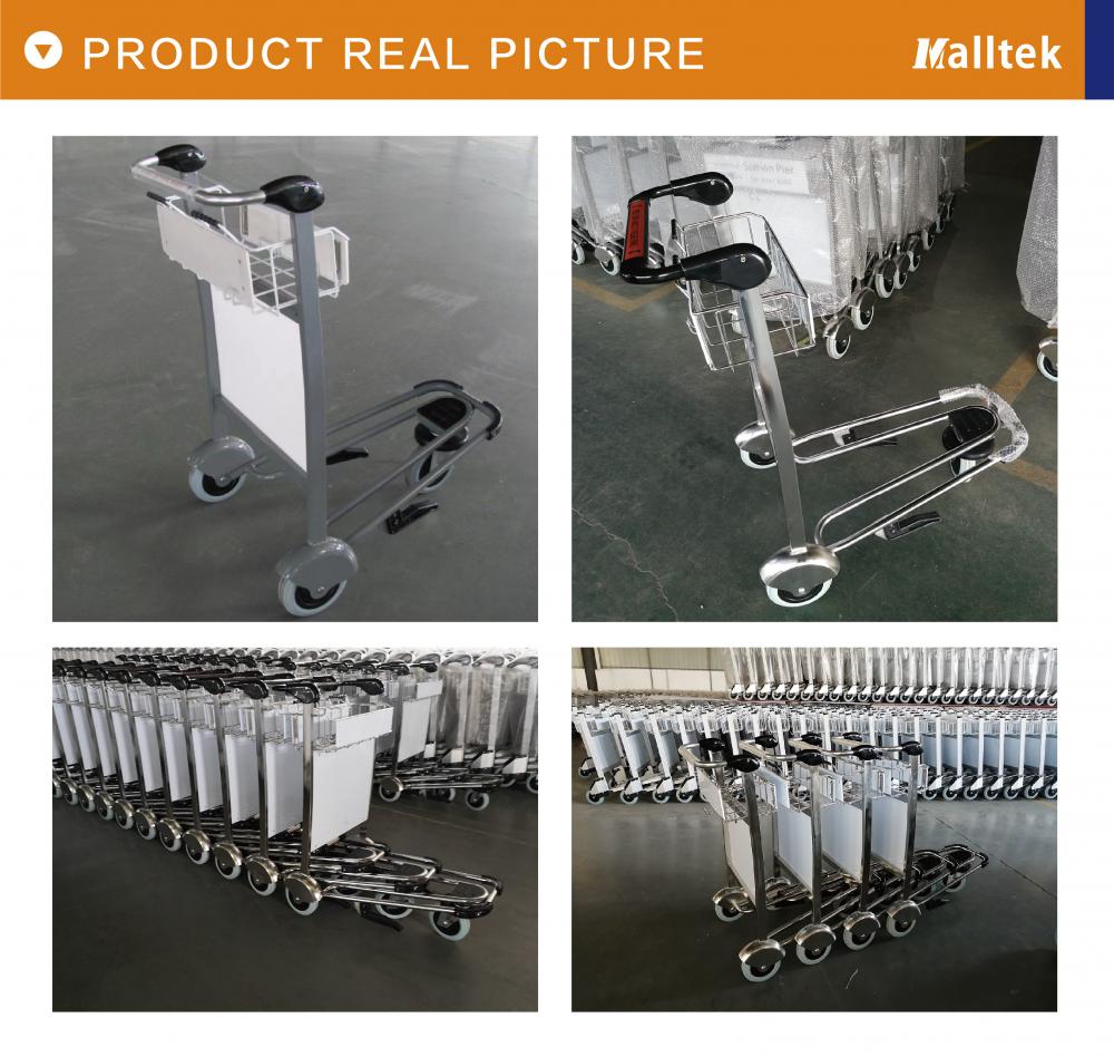 stainless steel Airport Luggage trolley
