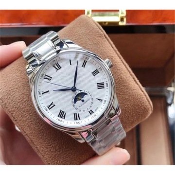 Elegant Men's Automatic Mechanical Watch with Steel Band