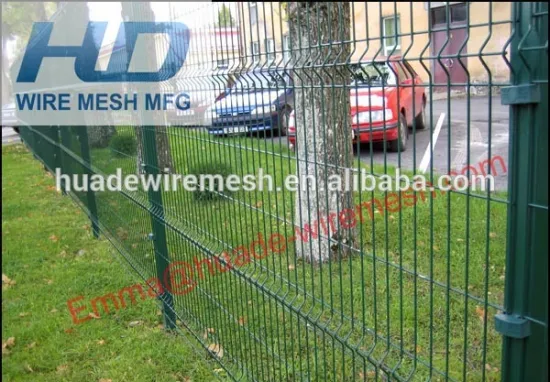 PVC Coated Green 3D Welded Wire Mesh Panel Fences
