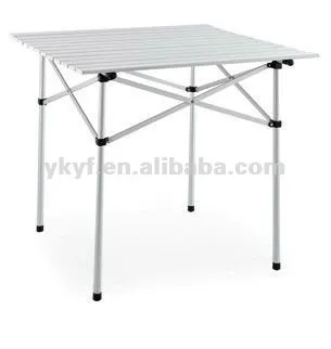 Folding aluminium table with carry bag