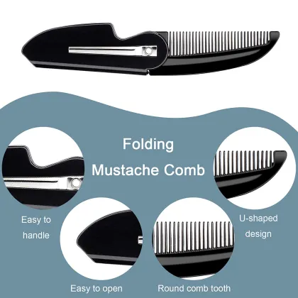 Pocket Beard and Mustache Comb for Men's Daily Grooming