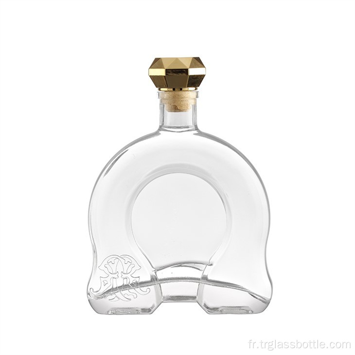 Prix ​​de bouteille de brandy de bouteille en verre