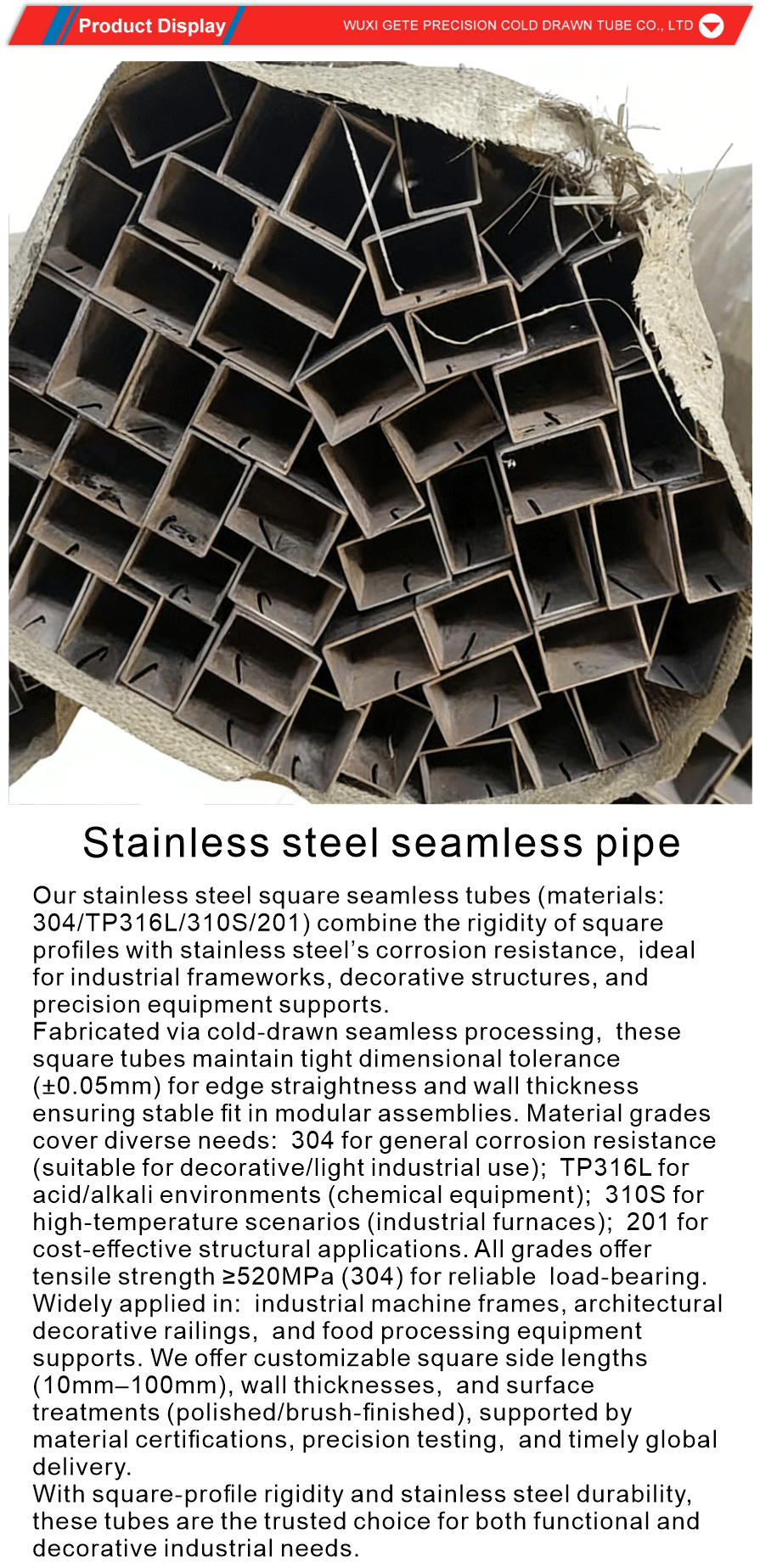 304 Welded Stainless Steel Pipe