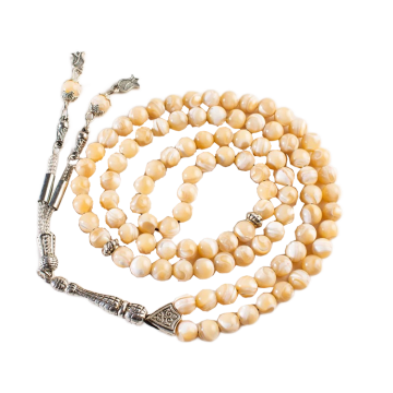 Search Engine: Tasbih Islamic Prayer Beads - 99 Pearl Beaded Necklace Rosary Bracelet