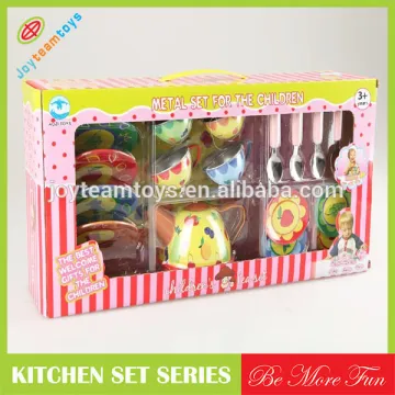 19 Piece Plastic Pink Tableware Toy set