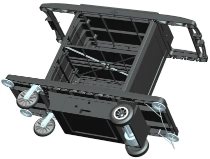 OEM/ODM Battery-Powered Housekeeper Trolley Maids Cart