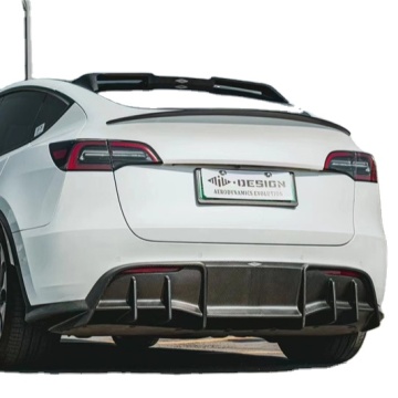 Tesla Model Y Zestaw do ciała z włókna węglowego - Ulepszona przednia łopata, dyfuzor i spoiler w stylu MIW