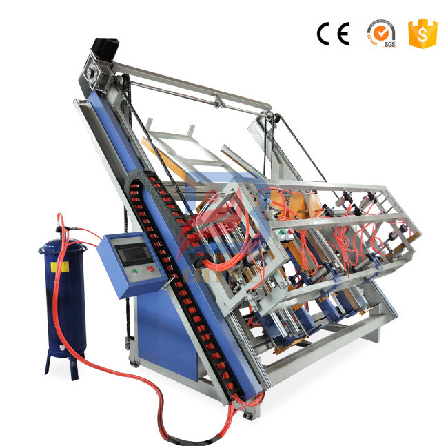 Economic Space Occupation Stringer Pallet Nailing Machine