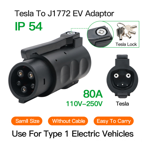 Chademo CCS Adapter: 80A Tesla Type 1 to SAE J1772 Charging Adapter for Model 3/S/X