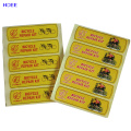 Custom Cheap PVC Heat Sensitive Vinyl White PP PE Bopp Sticker Digital Printing Membrane Label Sticker