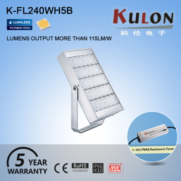 Motion sensor dimmable 240w powerful stadium led flood lights